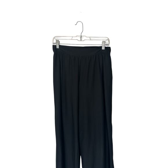 Spanx Pants Black Stretch Pull On Straight Leg Relaxed Casual Basic Large - Picture 3 of 11